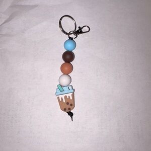Colorful Bubble Tea Keychain
